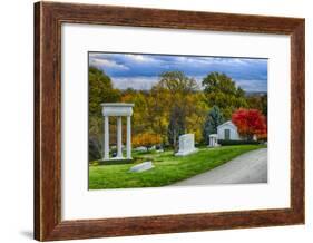 USA, Indianapolis, Indiana. Crown Hill Cemetery-Rona Schwarz-Framed Photographic Print