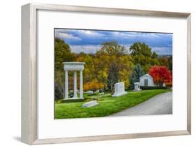 USA, Indianapolis, Indiana. Crown Hill Cemetery-Rona Schwarz-Framed Photographic Print