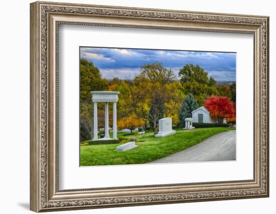 USA, Indianapolis, Indiana. Crown Hill Cemetery-Rona Schwarz-Framed Photographic Print