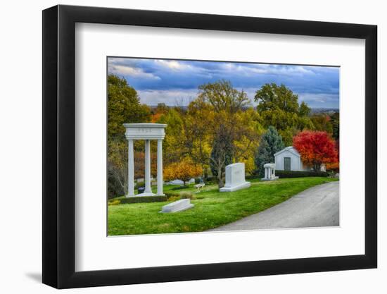 USA, Indianapolis, Indiana. Crown Hill Cemetery-Rona Schwarz-Framed Photographic Print