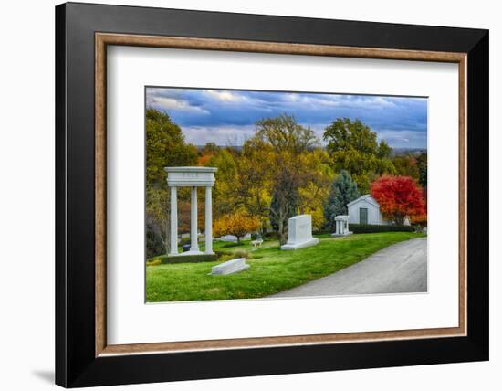 USA, Indianapolis, Indiana. Crown Hill Cemetery-Rona Schwarz-Framed Photographic Print