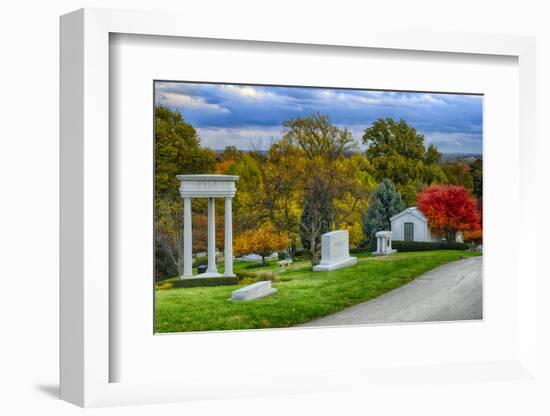 USA, Indianapolis, Indiana. Crown Hill Cemetery-Rona Schwarz-Framed Photographic Print