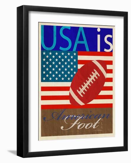 USA Is American Football-Joost Hogervorst-Framed Art Print