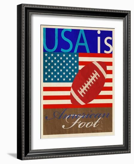 USA Is American Football-Joost Hogervorst-Framed Art Print