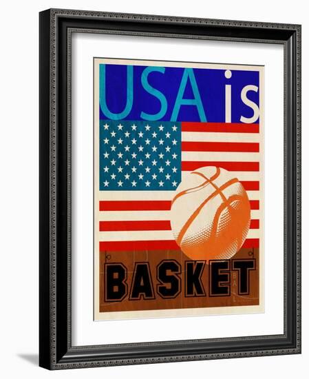 USA Is Basketball-Joost Hogervorst-Framed Art Print