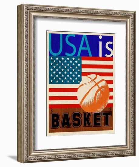 USA Is Basketball-Joost Hogervorst-Framed Premium Giclee Print