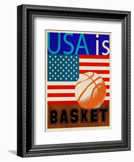 USA Is Basketball-Joost Hogervorst-Framed Premium Giclee Print