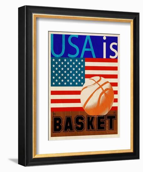 USA Is Basketball-Joost Hogervorst-Framed Premium Giclee Print