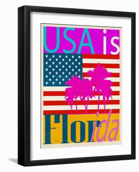 USA Is Florida-Joost Hogervorst-Framed Art Print