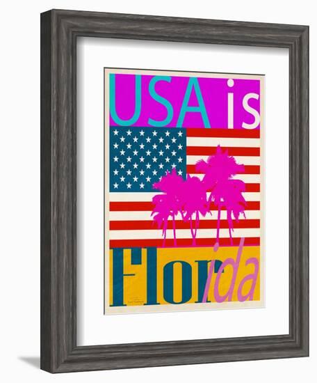 USA Is Florida-Joost Hogervorst-Framed Art Print