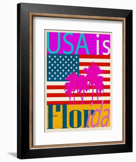 USA Is Florida-Joost Hogervorst-Framed Art Print