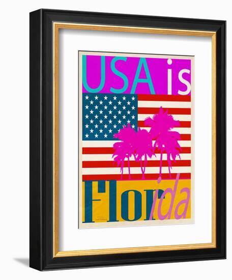 USA Is Florida-Joost Hogervorst-Framed Art Print