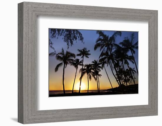 USA, Kauai, Sunset on the Westside of Maui-Terry Eggers-Framed Photographic Print