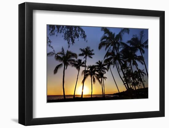 USA, Kauai, Sunset on the Westside of Maui-Terry Eggers-Framed Photographic Print