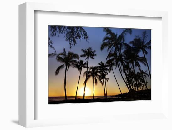 USA, Kauai, Sunset on the Westside of Maui-Terry Eggers-Framed Photographic Print