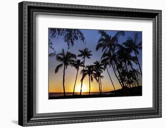 USA, Kauai, Sunset on the Westside of Maui-Terry Eggers-Framed Photographic Print