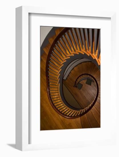 USA, Kentucky, Pleasant Hill, Spiral Staircase at the Shaker Village-Joanne Wells-Framed Photographic Print