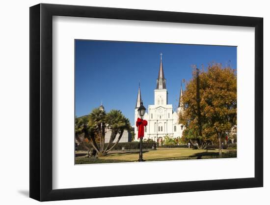 USA, LA, New Orleans. Jackson Square St Louis Cathedral Plaza d' Armas-Trish Drury-Framed Photographic Print