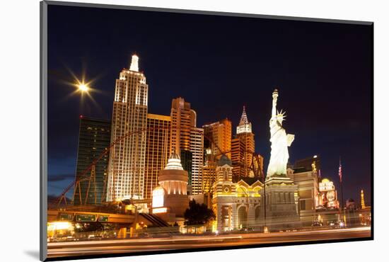 USA, Las Vegas, Hotel 'New York New York', Evening Light-Catharina Lux-Mounted Photographic Print