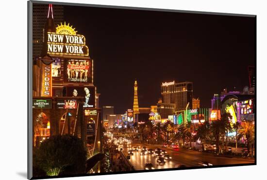 USA, Las Vegas, the Strip, Night Photography-Catharina Lux-Mounted Photographic Print