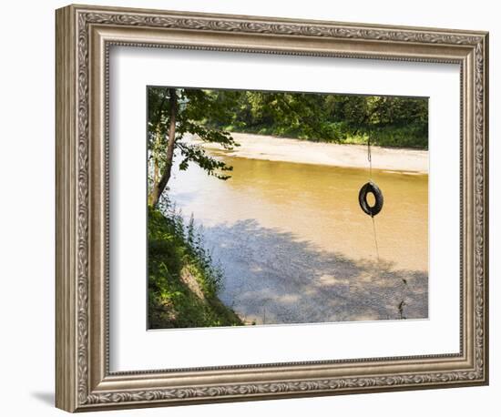 USA, Louisiana. Lower Mississippi River Basin, St. Francisville, road to Cat Island-Alison Jones-Framed Photographic Print