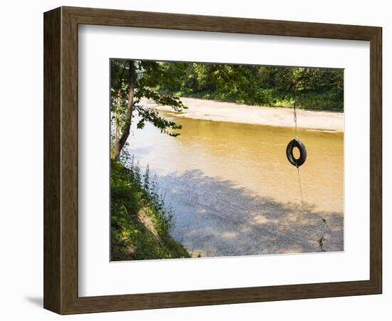 USA, Louisiana. Lower Mississippi River Basin, St. Francisville, road to Cat Island-Alison Jones-Framed Photographic Print