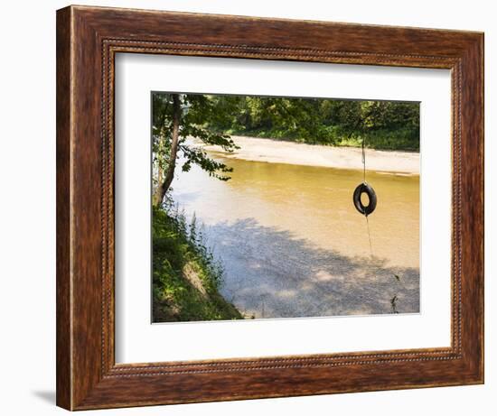 USA, Louisiana. Lower Mississippi River Basin, St. Francisville, road to Cat Island-Alison Jones-Framed Photographic Print