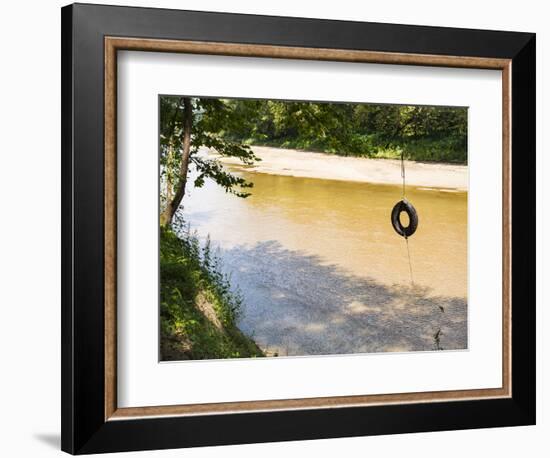 USA, Louisiana. Lower Mississippi River Basin, St. Francisville, road to Cat Island-Alison Jones-Framed Photographic Print