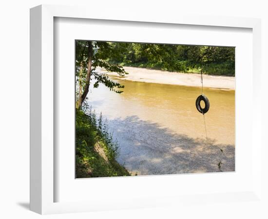 USA, Louisiana. Lower Mississippi River Basin, St. Francisville, road to Cat Island-Alison Jones-Framed Photographic Print