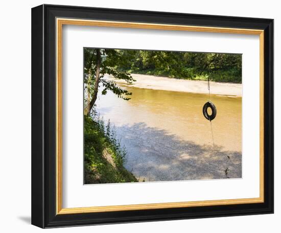 USA, Louisiana. Lower Mississippi River Basin, St. Francisville, road to Cat Island-Alison Jones-Framed Photographic Print