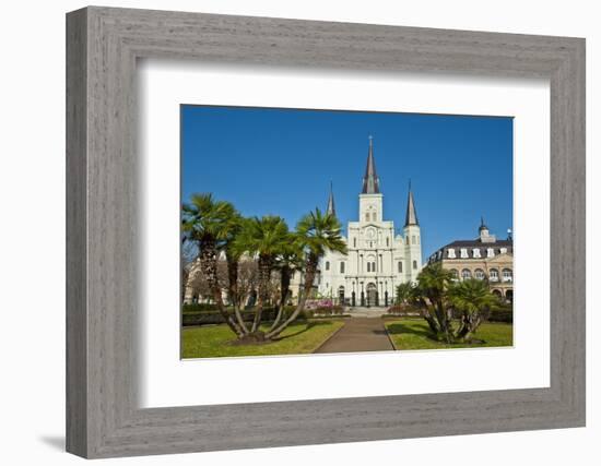 USA, Louisiana, New Orleans, French Quarter, Jackson Square, Saint Louis Cathedral-Bernard Friel-Framed Photographic Print