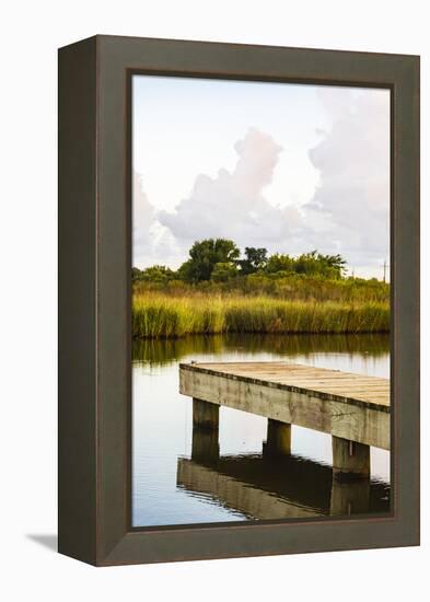 USA, Louisiana. Venice, Lower Mississippi River Basin, Gulf Coast, Mississippi River Delta-Alison Jones-Framed Premier Image Canvas