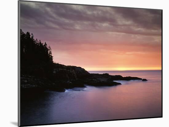 USA, Maine, Acadia National Park, Sunrise over the Atlantic Ocean-Christopher Talbot Frank-Mounted Photographic Print
