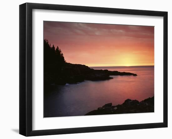 USA, Maine. Acadia National Park. Sunrise over the Atlantic.-Christopher Talbot Frank-Framed Photographic Print