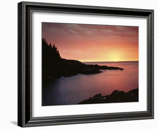 USA, Maine. Acadia National Park. Sunrise over the Atlantic.-Christopher Talbot Frank-Framed Photographic Print