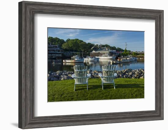 USA, Maine, Ogunquit, Perkins Cove, Boat Harbor-Walter Bibikow-Framed Photographic Print