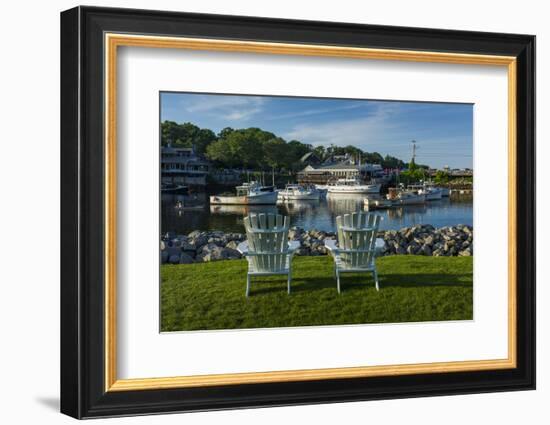 USA, Maine, Ogunquit, Perkins Cove, Boat Harbor-Walter Bibikow-Framed Photographic Print