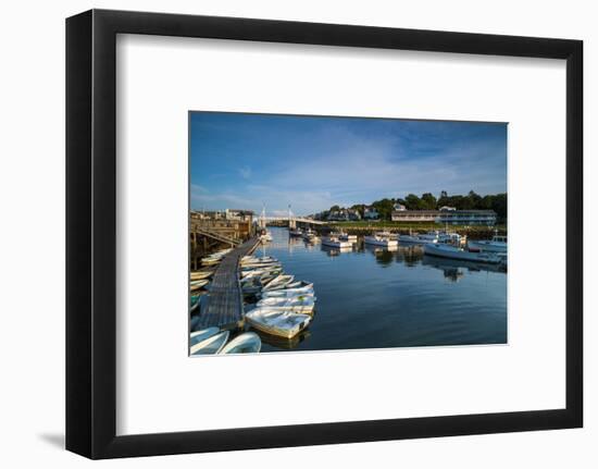 USA, Maine, Ogunquit, Perkins Cove, Boat Harbor-Walter Bibikow-Framed Photographic Print