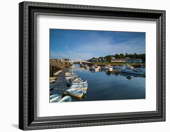 USA, Maine, Ogunquit, Perkins Cove, Boat Harbor-Walter Bibikow-Framed Photographic Print