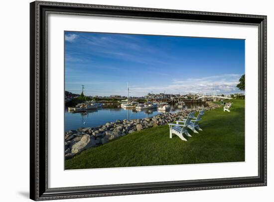 USA, Maine, Ogunquit, Perkins Cove, Boat Harbor-Walter Bibikow-Framed Photographic Print