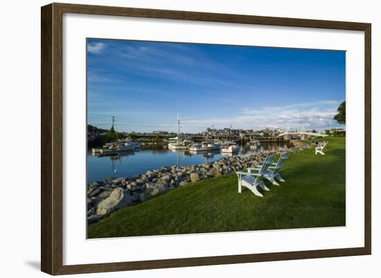 USA, Maine, Ogunquit, Perkins Cove, Boat Harbor-Walter Bibikow-Framed Photographic Print