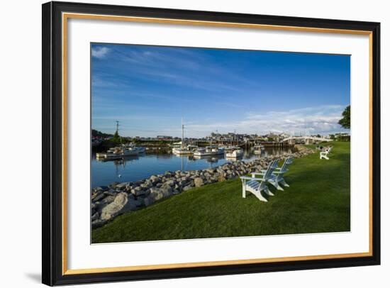 USA, Maine, Ogunquit, Perkins Cove, Boat Harbor-Walter Bibikow-Framed Photographic Print