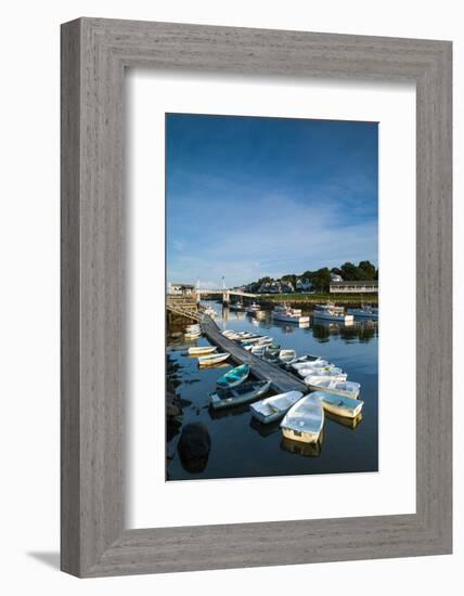 USA, Maine, Ogunquit, Perkins Cove, Boat Harbor-Walter Bibikow-Framed Photographic Print