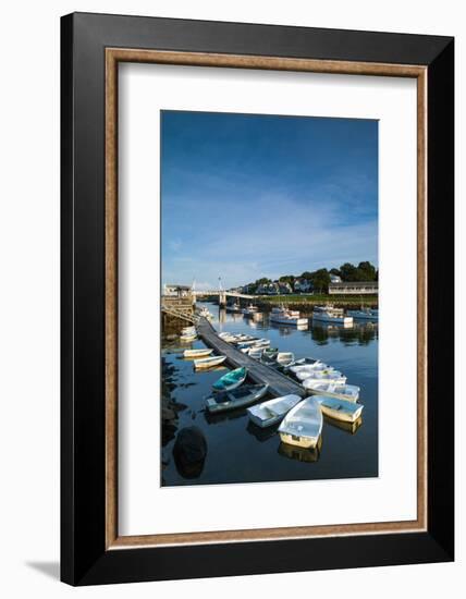 USA, Maine, Ogunquit, Perkins Cove, Boat Harbor-Walter Bibikow-Framed Photographic Print