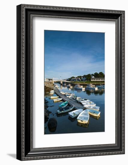 USA, Maine, Ogunquit, Perkins Cove, Boat Harbor-Walter Bibikow-Framed Photographic Print