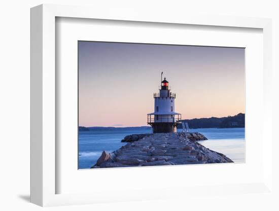 USA, Maine, Portland, Spring Point Ledge Lighthouse, dawn-Walter Bibikw-Framed Photographic Print