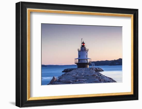USA, Maine, Portland, Spring Point Ledge Lighthouse, dawn-Walter Bibikw-Framed Photographic Print
