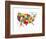 USA Map (bright)-Katelyn Lynch-Framed Art Print