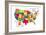 USA Map (bright)-Katelyn Lynch-Framed Art Print