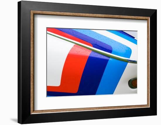 USA, Massachusetts, Beverly Farms, antique cars, 1970s BMW 3.0 CSL-Walter Bibikow-Framed Photographic Print